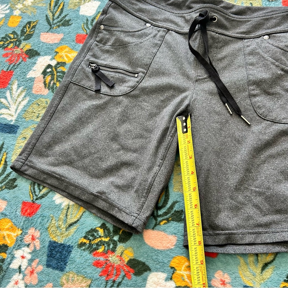 Athleta dark gray drawstring hiking Bermuda shorts - Picture 3 of 9